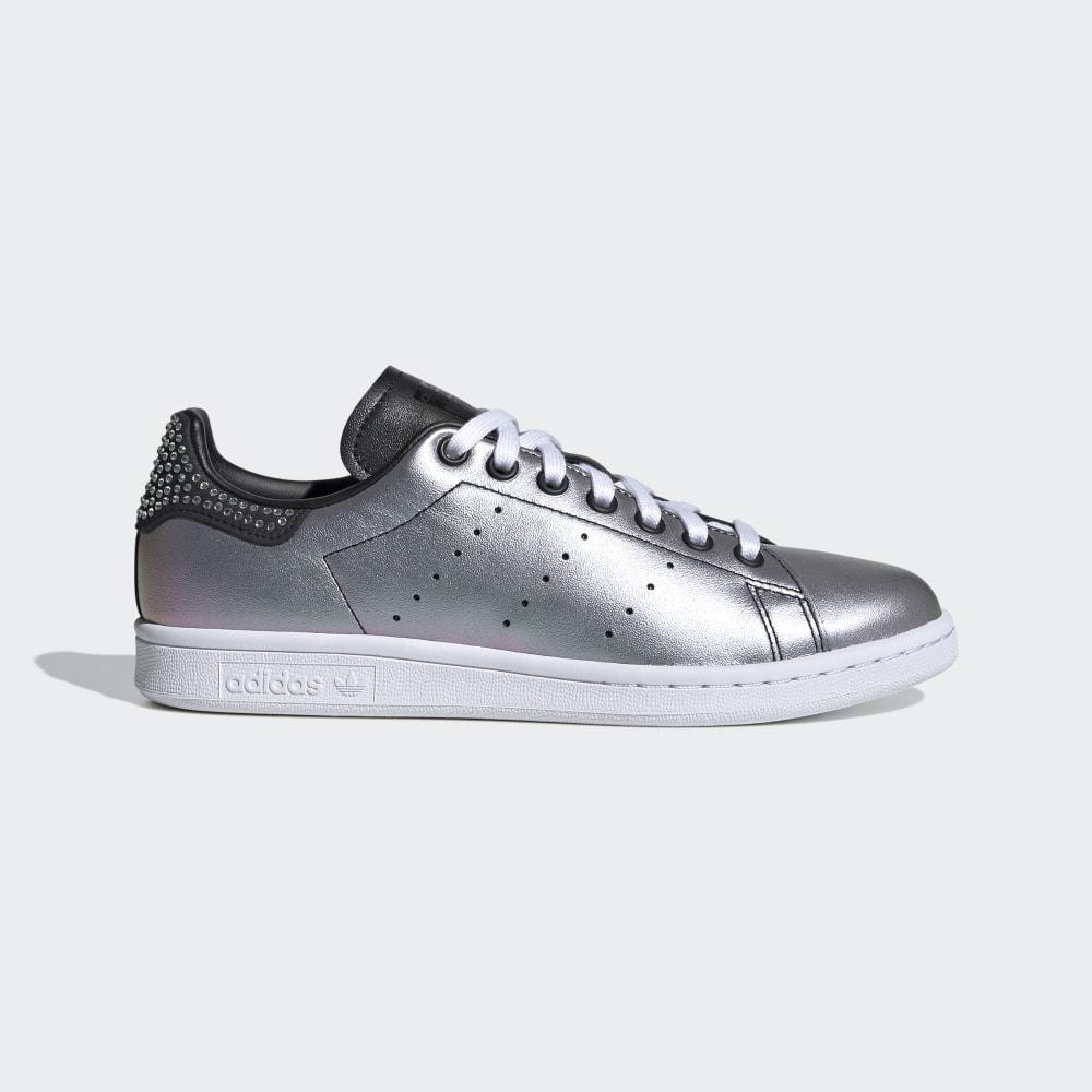 Adidas Women's Stan Smith Originals Shoes Black/White Ireland FV3423